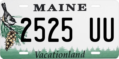 ME license plate 2525UU