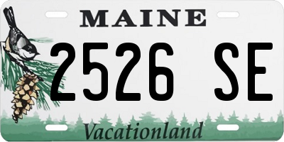 ME license plate 2526SE