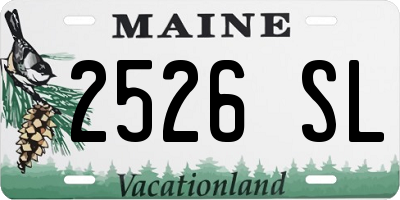 ME license plate 2526SL