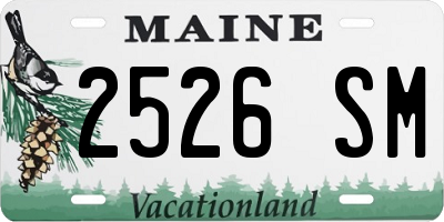 ME license plate 2526SM