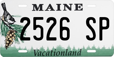 ME license plate 2526SP