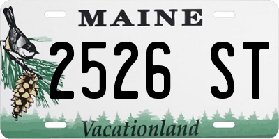 ME license plate 2526ST