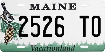 ME license plate 2526TO