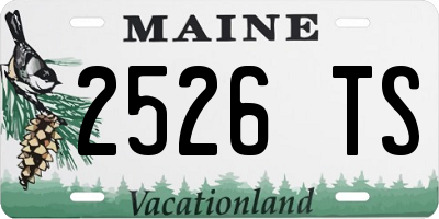 ME license plate 2526TS
