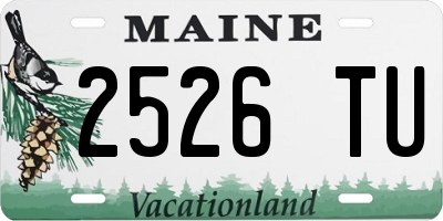 ME license plate 2526TU
