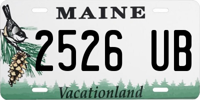 ME license plate 2526UB