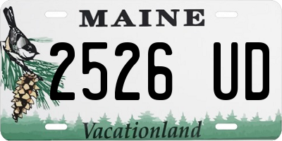 ME license plate 2526UD