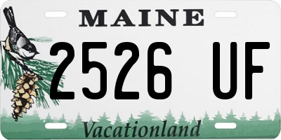 ME license plate 2526UF