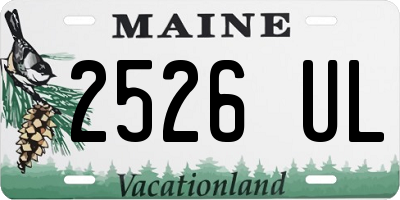 ME license plate 2526UL