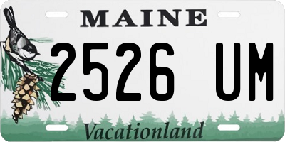 ME license plate 2526UM