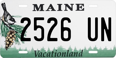ME license plate 2526UN