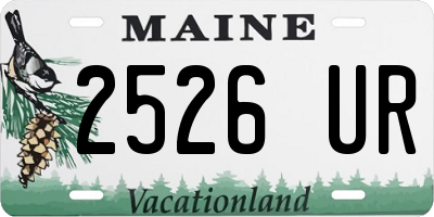 ME license plate 2526UR