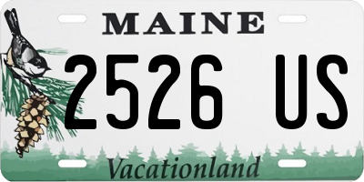 ME license plate 2526US