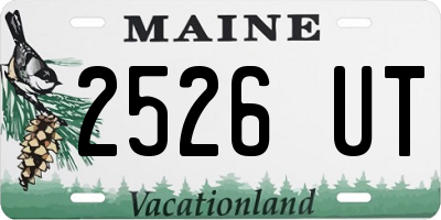 ME license plate 2526UT