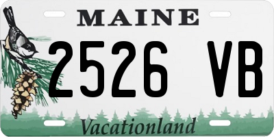 ME license plate 2526VB