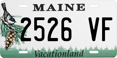ME license plate 2526VF