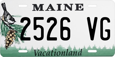 ME license plate 2526VG