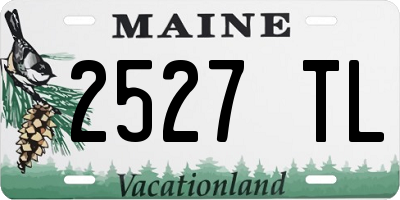 ME license plate 2527TL