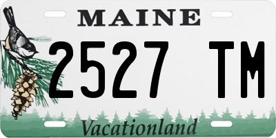 ME license plate 2527TM