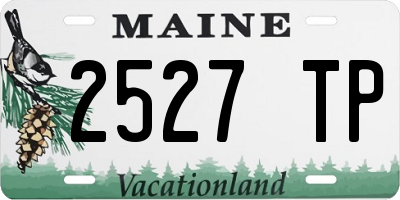 ME license plate 2527TP