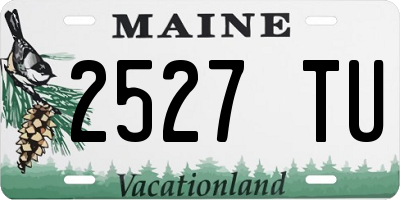 ME license plate 2527TU