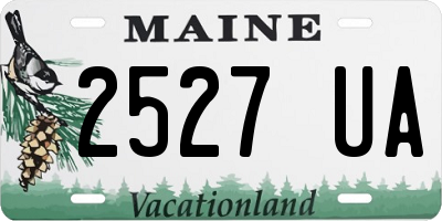 ME license plate 2527UA