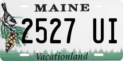 ME license plate 2527UI