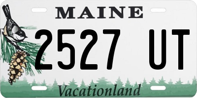 ME license plate 2527UT