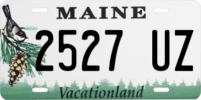 ME license plate 2527UZ