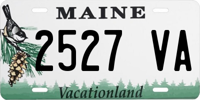 ME license plate 2527VA