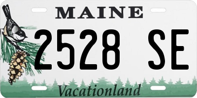 ME license plate 2528SE