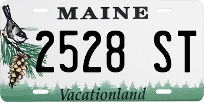 ME license plate 2528ST