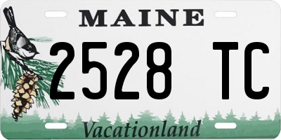 ME license plate 2528TC