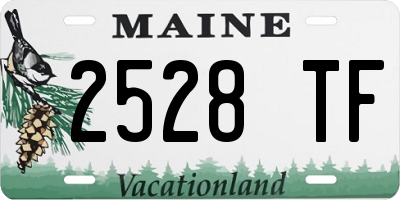 ME license plate 2528TF