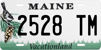 ME license plate 2528TM