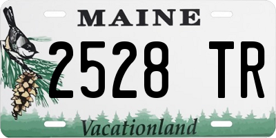 ME license plate 2528TR