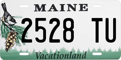 ME license plate 2528TU