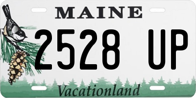 ME license plate 2528UP
