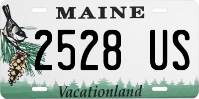 ME license plate 2528US
