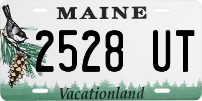 ME license plate 2528UT