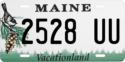 ME license plate 2528UU