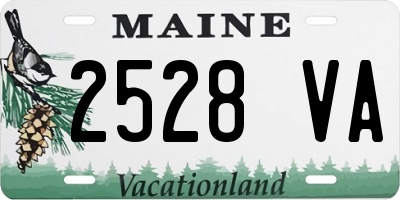 ME license plate 2528VA