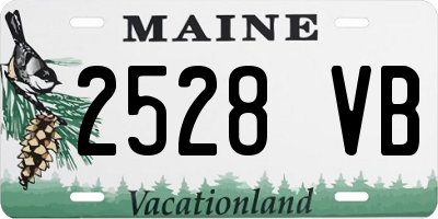 ME license plate 2528VB