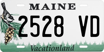 ME license plate 2528VD