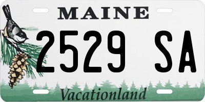 ME license plate 2529SA