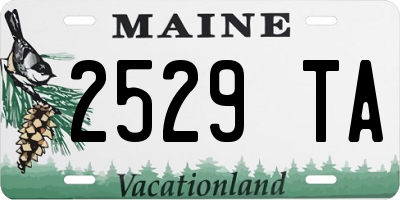 ME license plate 2529TA