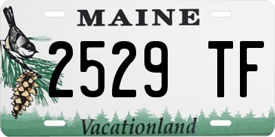 ME license plate 2529TF
