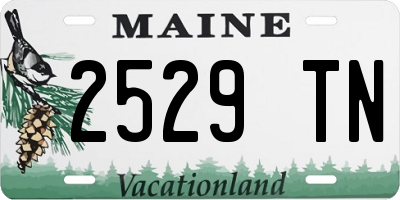 ME license plate 2529TN
