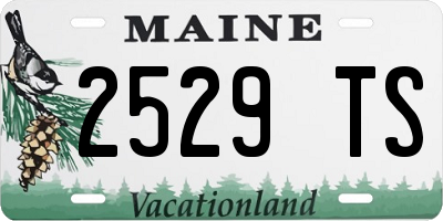 ME license plate 2529TS