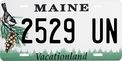 ME license plate 2529UN